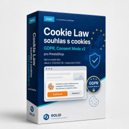 Cookie Law – souhlas s cookies pro PrestaShop (GDPR, Consent Mode v2)
